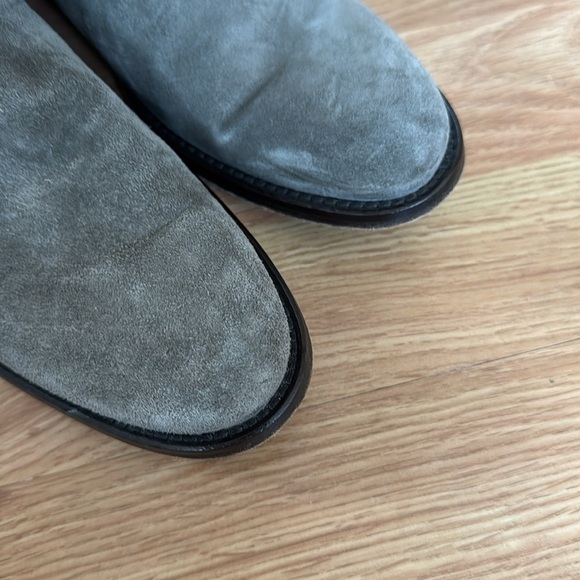 Moschino Grey Suede Knee High Boots Size 36.5 - Picture 6 of 8